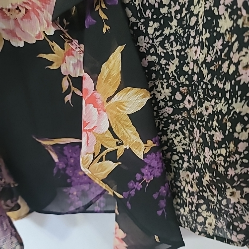 Lauren Ralph Lauren Mixed-Floral Ruffle-Trim Georgette Skirt - Picture 9 of 11